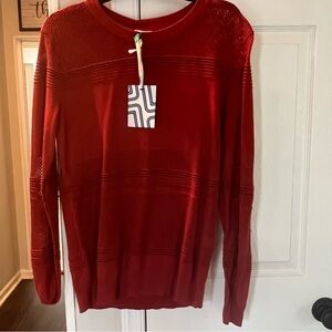 Market & Spruce Rust Crew Neck Sweater